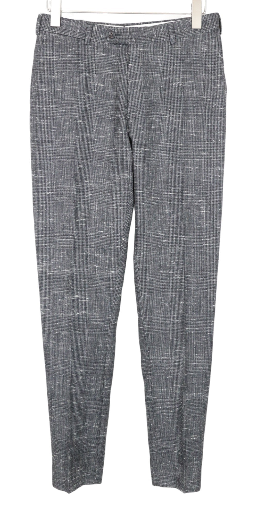 SUITSUPPLY Havana Men's Suit UK38R Grey Glen Check Wool-Silk Slim 2Pc