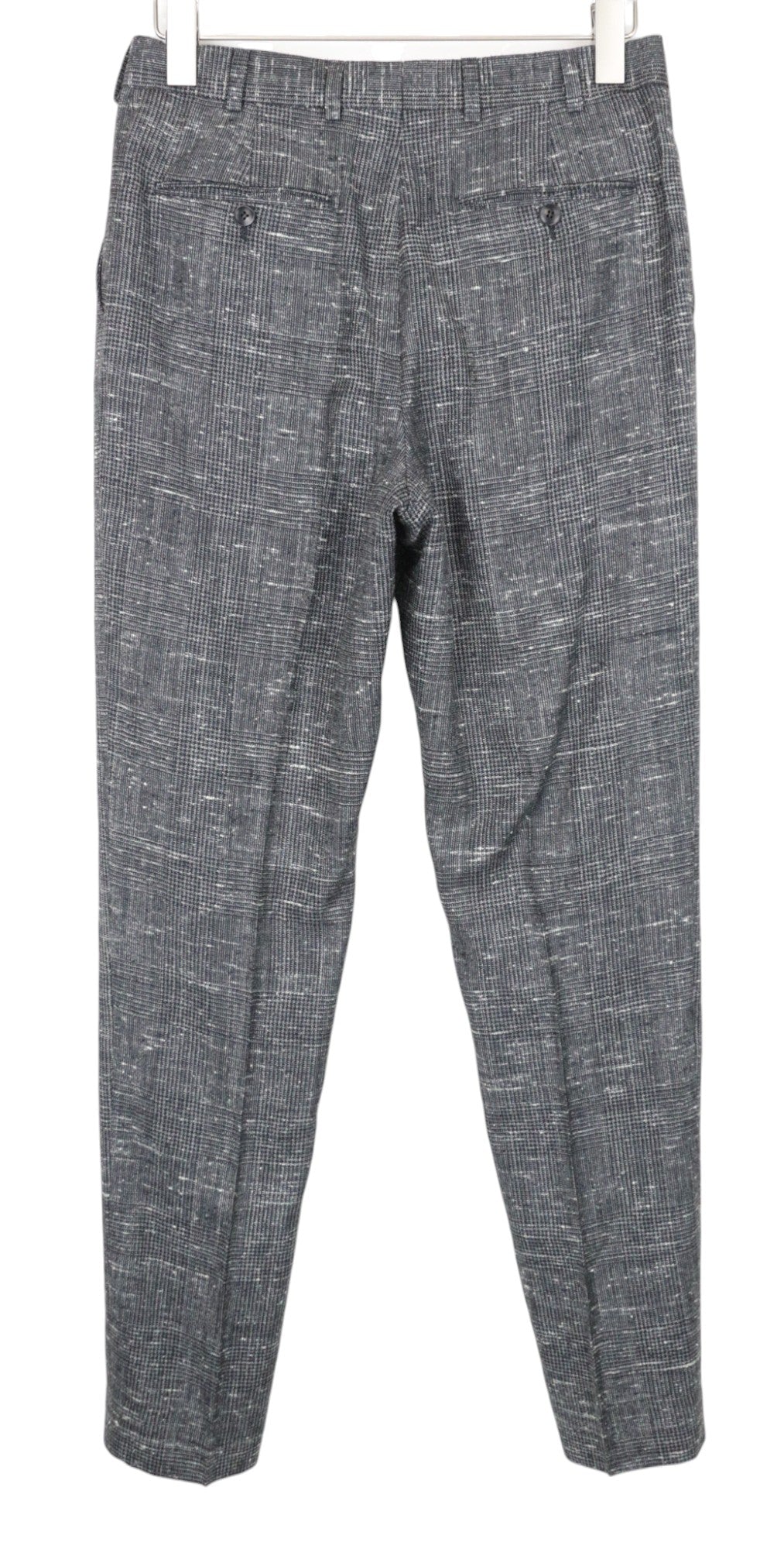 SUITSUPPLY Havana Men's Suit UK38R Grey Glen Check Wool-Silk Slim 2Pc