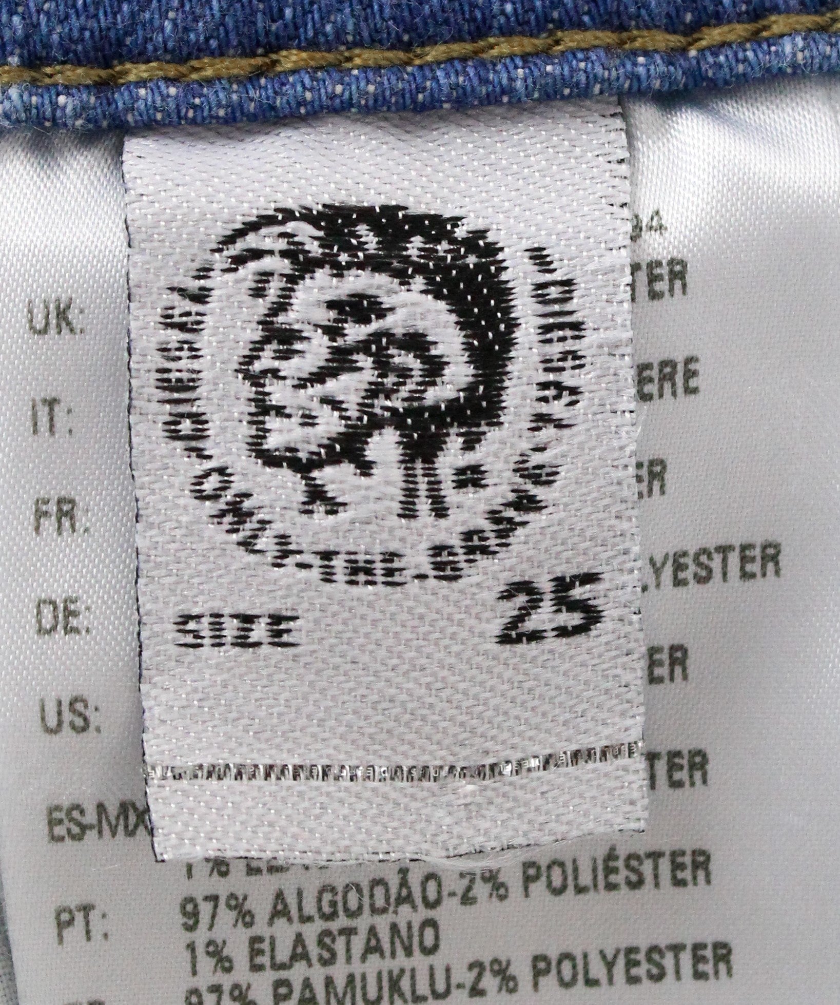 DIESEL Babhila-High 081AF Women  Jeans W25/L30 Distress Blue Classic Slim Skinny