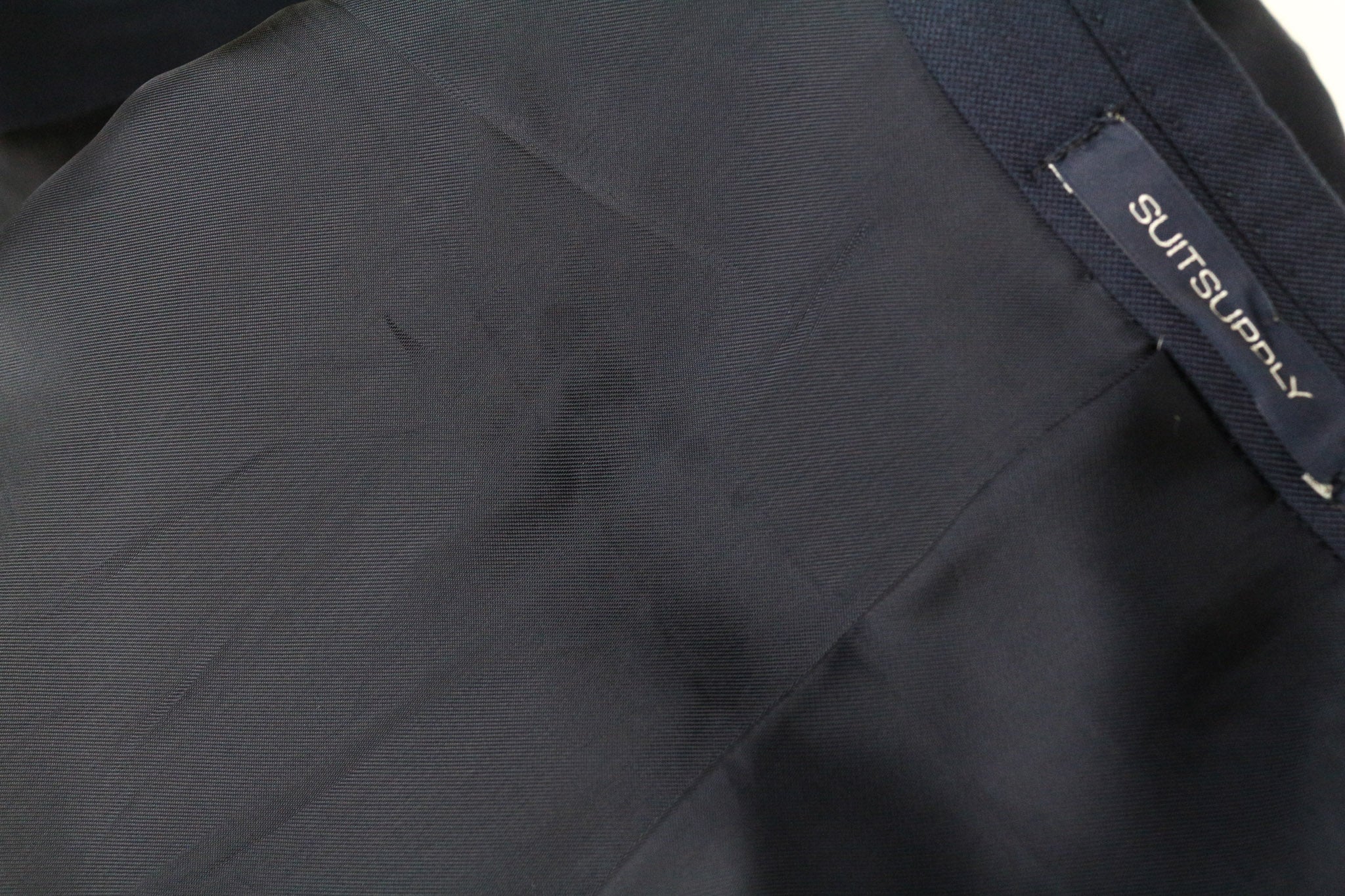 SUITSUPPLY Lazio Men Blazer UK44L Blue Slim Melange Wool S110s Perennial