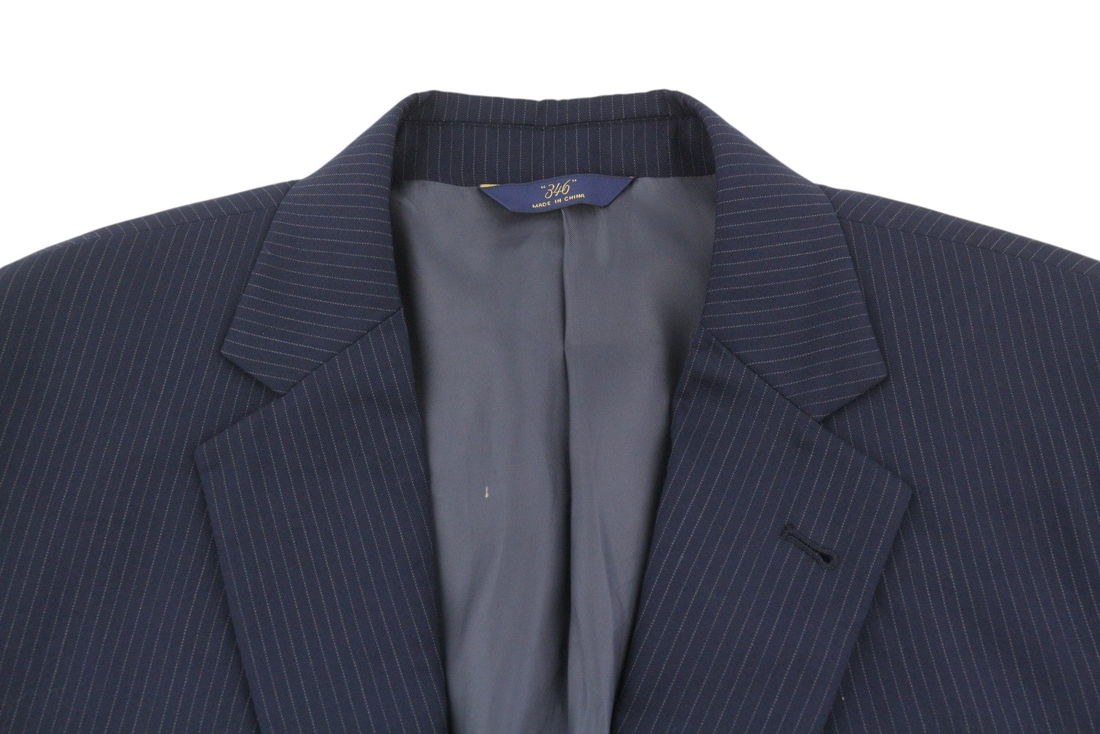 BROOKS BROTHERS 346 Regent Fit Men Blazer UK42 Blue Wool Pinstripe Lapel