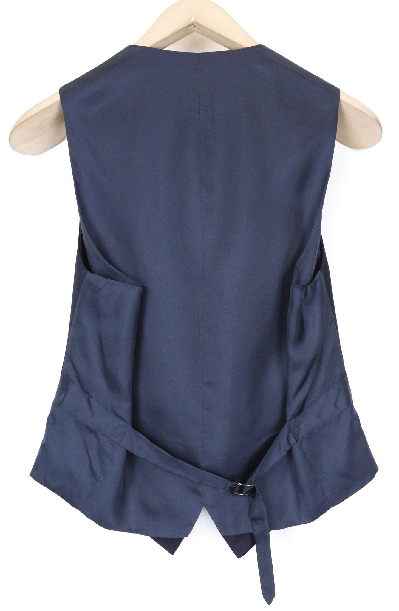 SUITSUPPLY Napoli Men's Suit UK34R Blue Wool 3Pc Classic Fit Single-Breasted