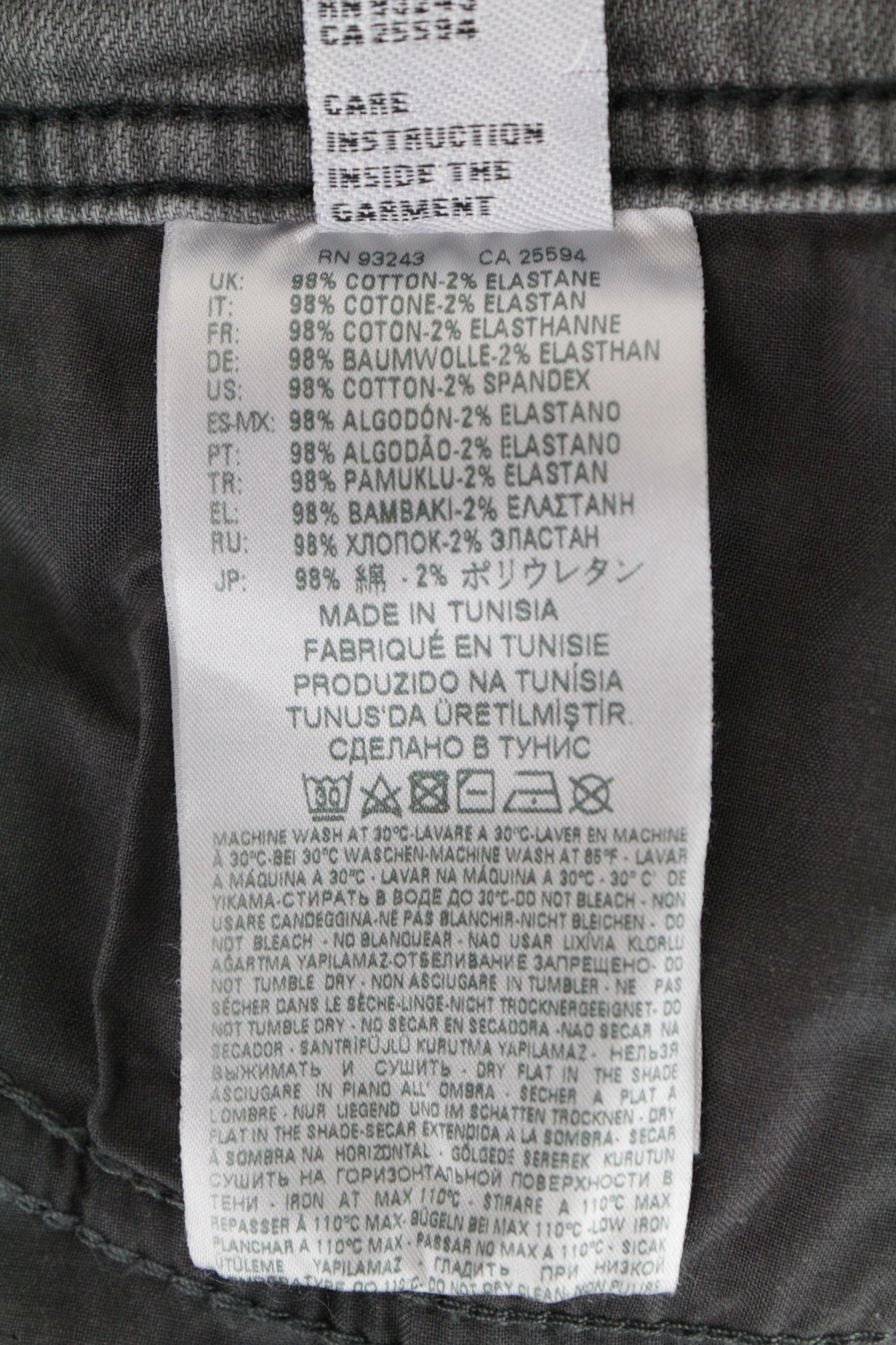 DIESEL Tepphar R18D6 Men's Jeans W29/L32 Grey Slim Carrot Stretch 5-Pocket