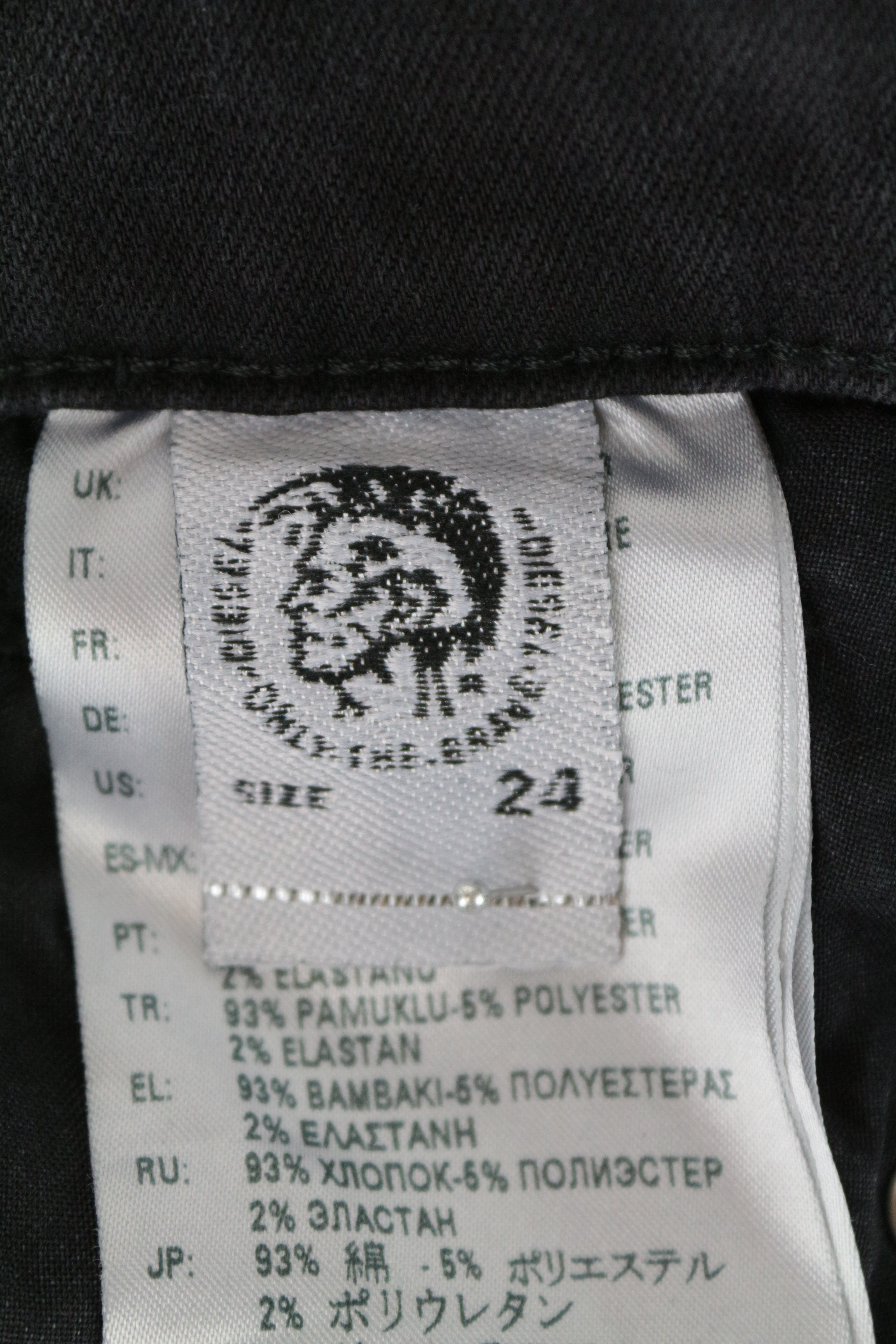 DIESEL Slandy 069GI Women's W24/L32 Skinny Grey Super Slim Fit Stretch Jeans