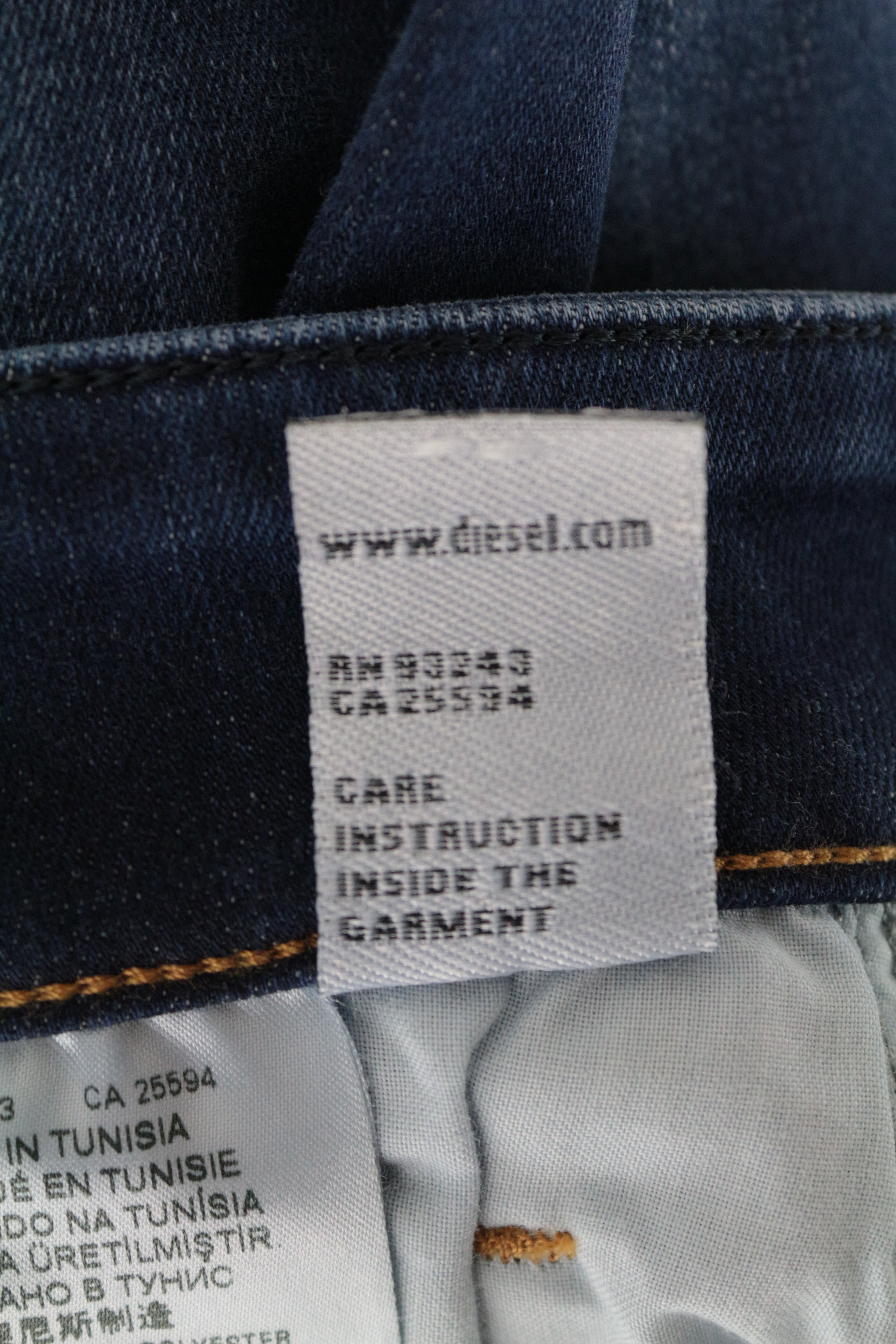 DIESEL Slandy-Low R98AJ W26/L32 Super Skinny Women's Blue Washed Fit Jeans