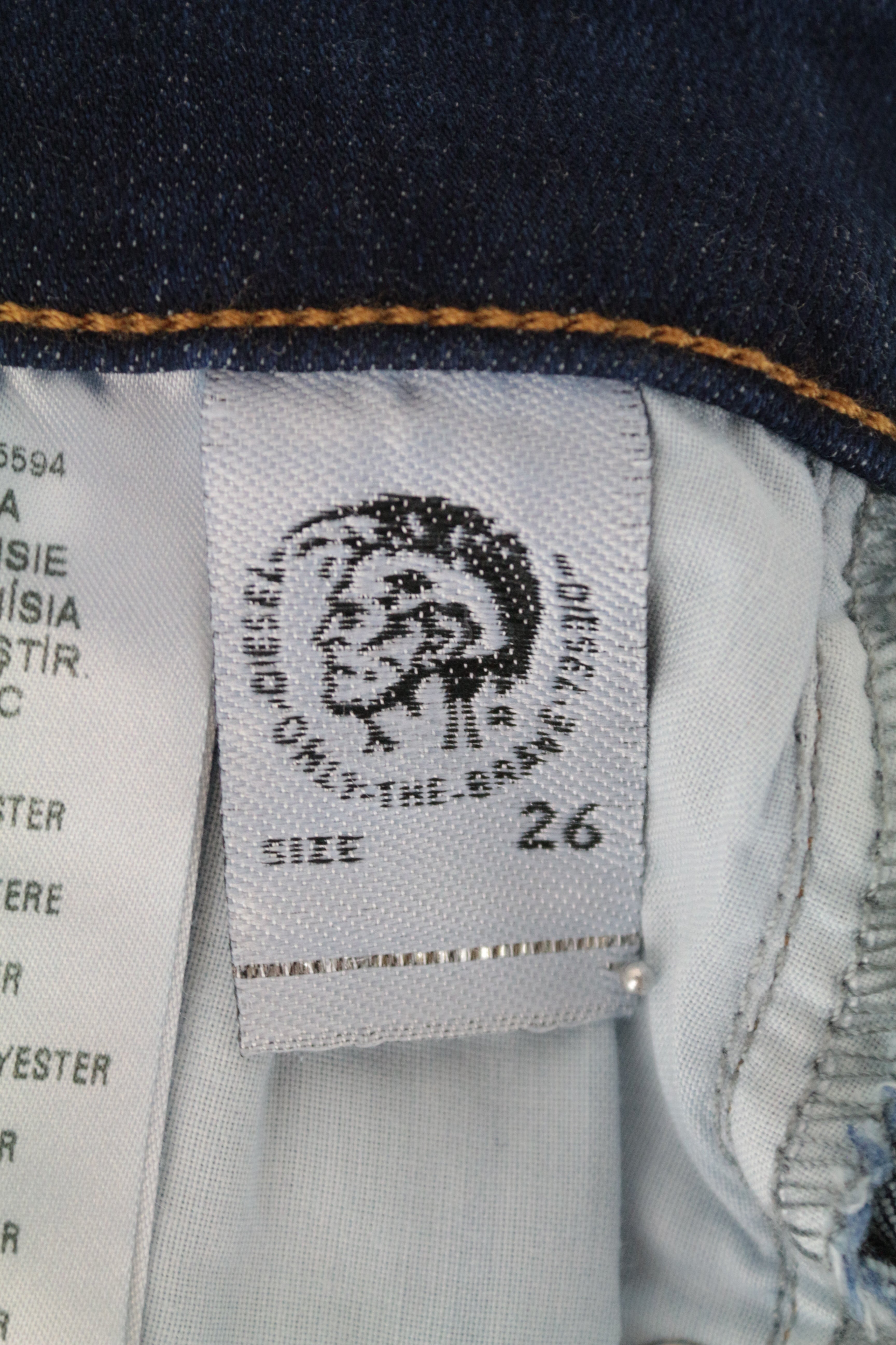 DIESEL Slandy-Low R98AJ W26/L32 Super Skinny Women's Blue Washed Fit Jeans