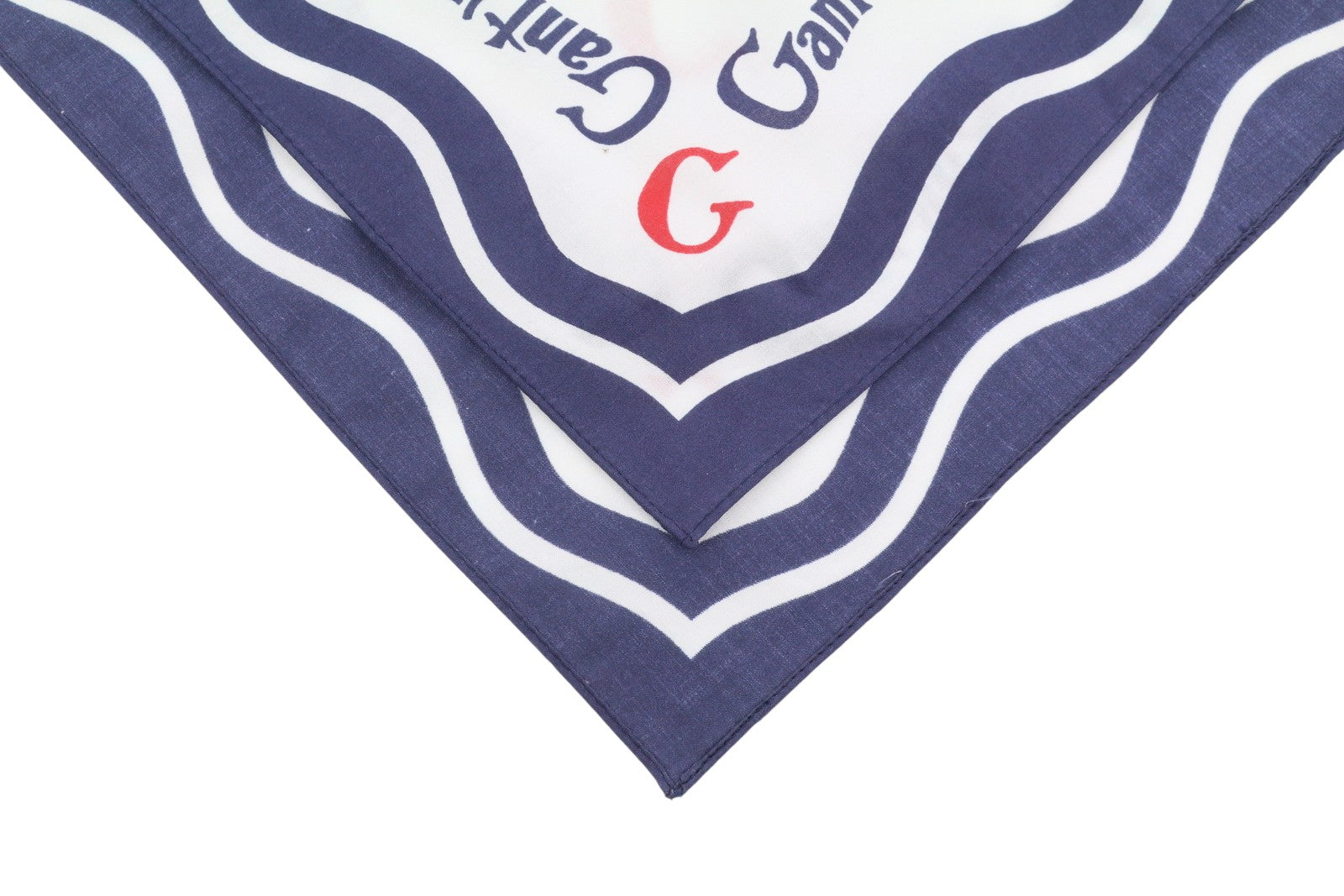 GANT Cotton Bandana Women Scarf OS Persian Blue Printed Lightweight Square
