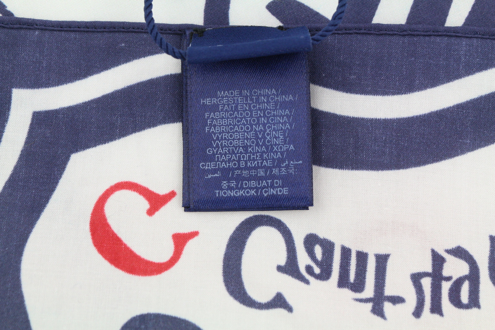 GANT Cotton Bandana Women Scarf OS Persian Blue Printed Lightweight Square