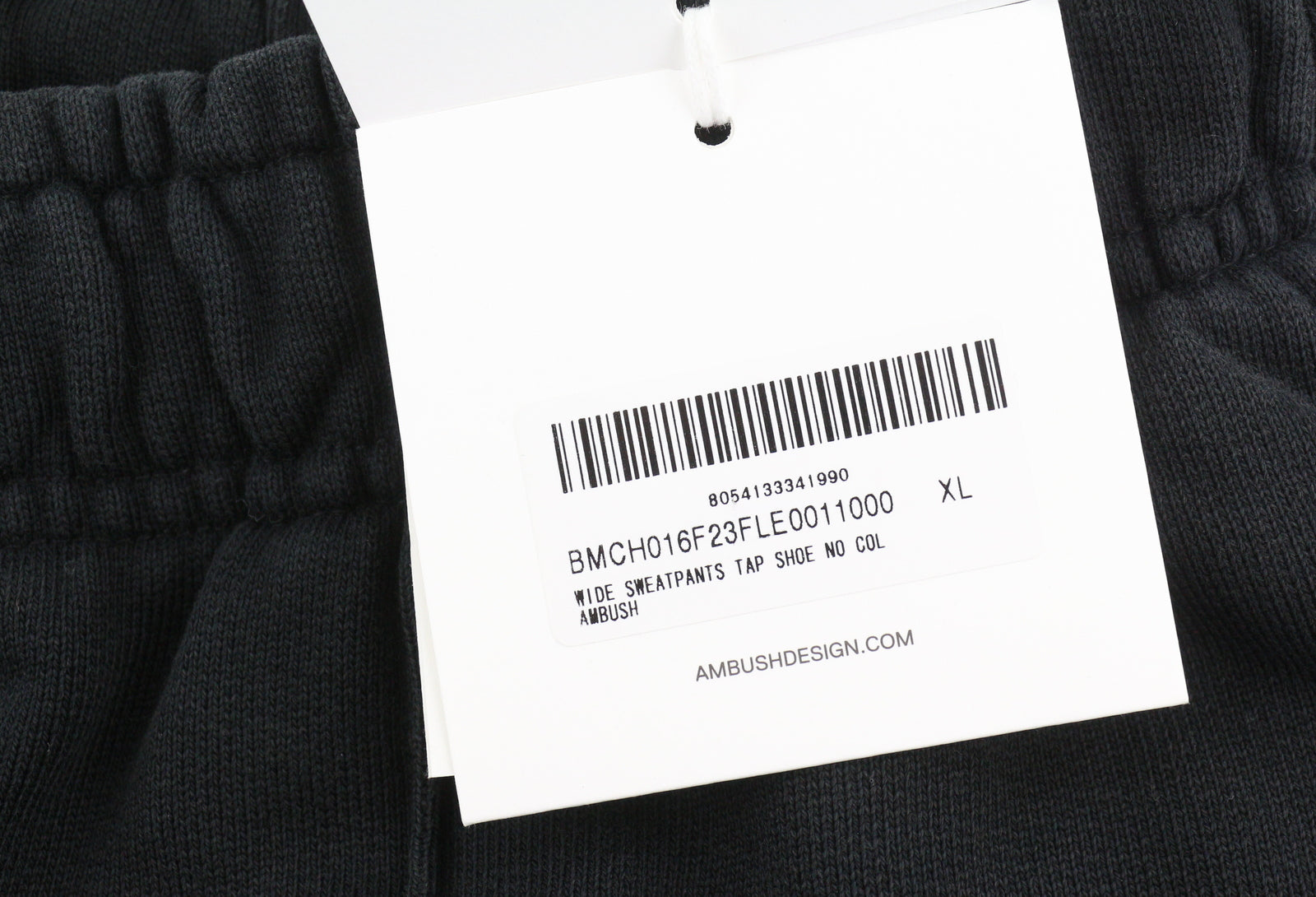 AMBUSH Wide Sweatpants Tap Shoe No Col Men Trousers XL Black Straight RRP550