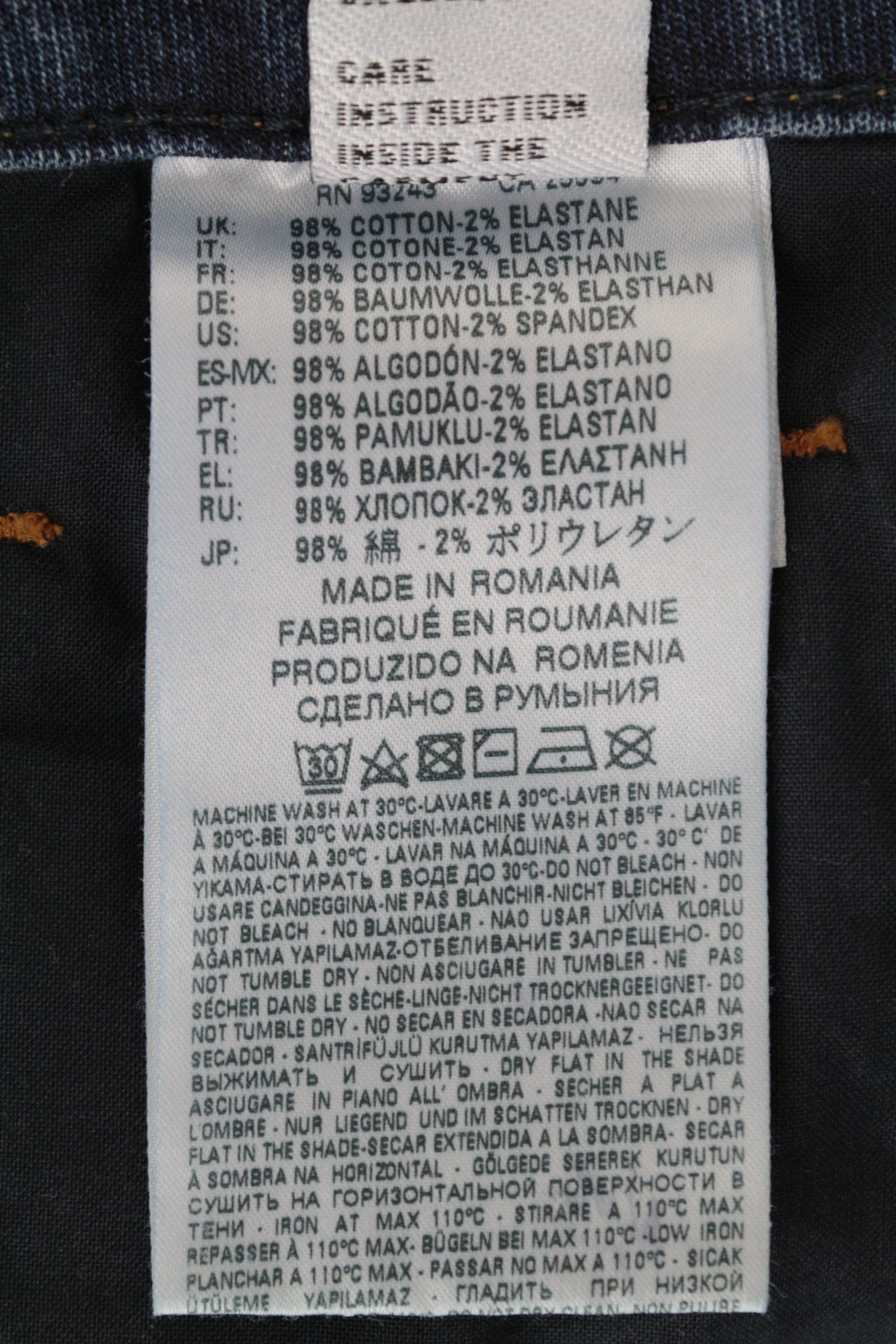 DIESEL Candys-Ne 084UB Women's Jeans W25 Jogg Boyfriend Blue Cotton Stretch