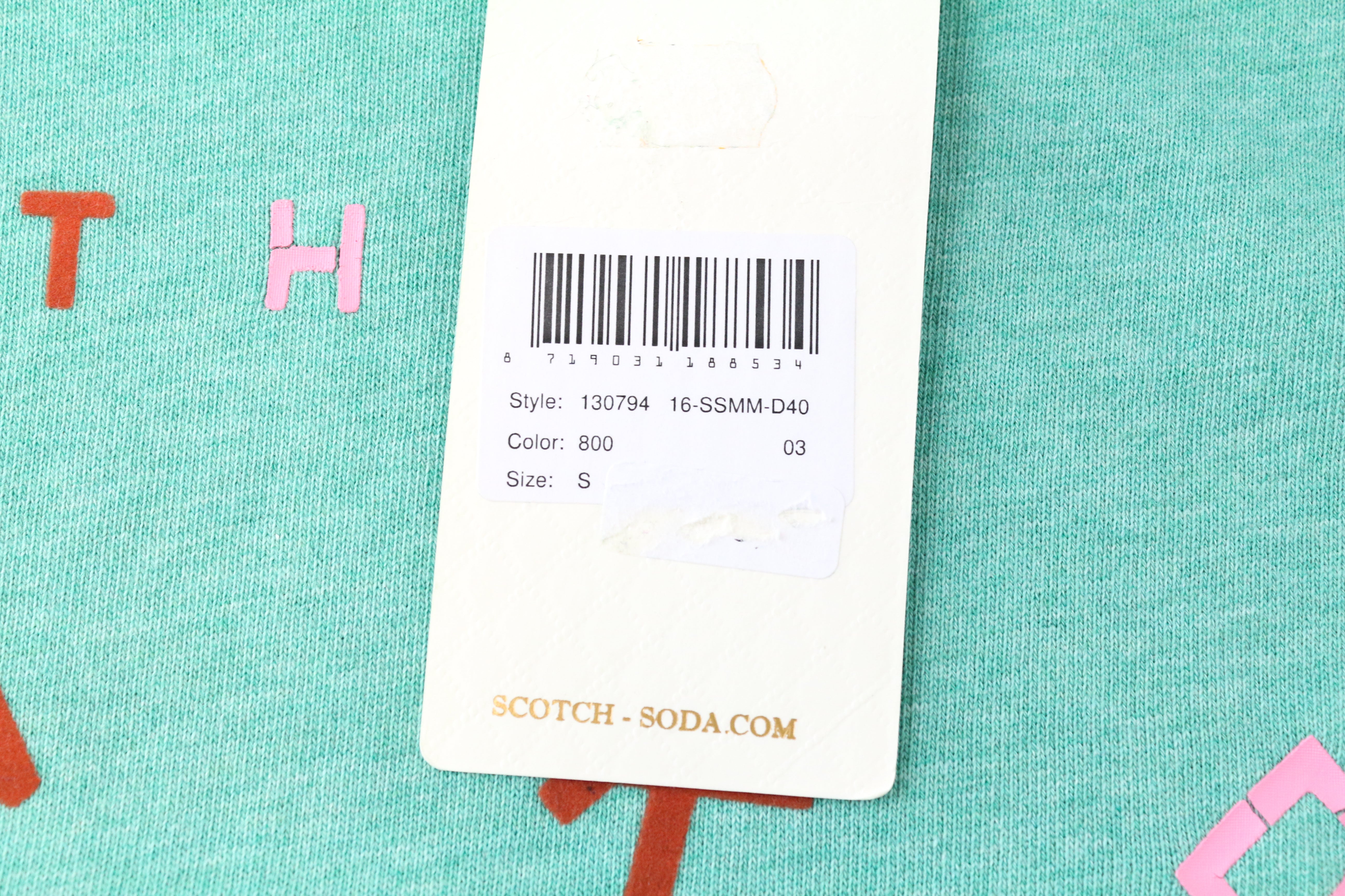 SCOTCH & SODA Ams Couture S Blue Cotton Men Sweatshirt Long Sleeve