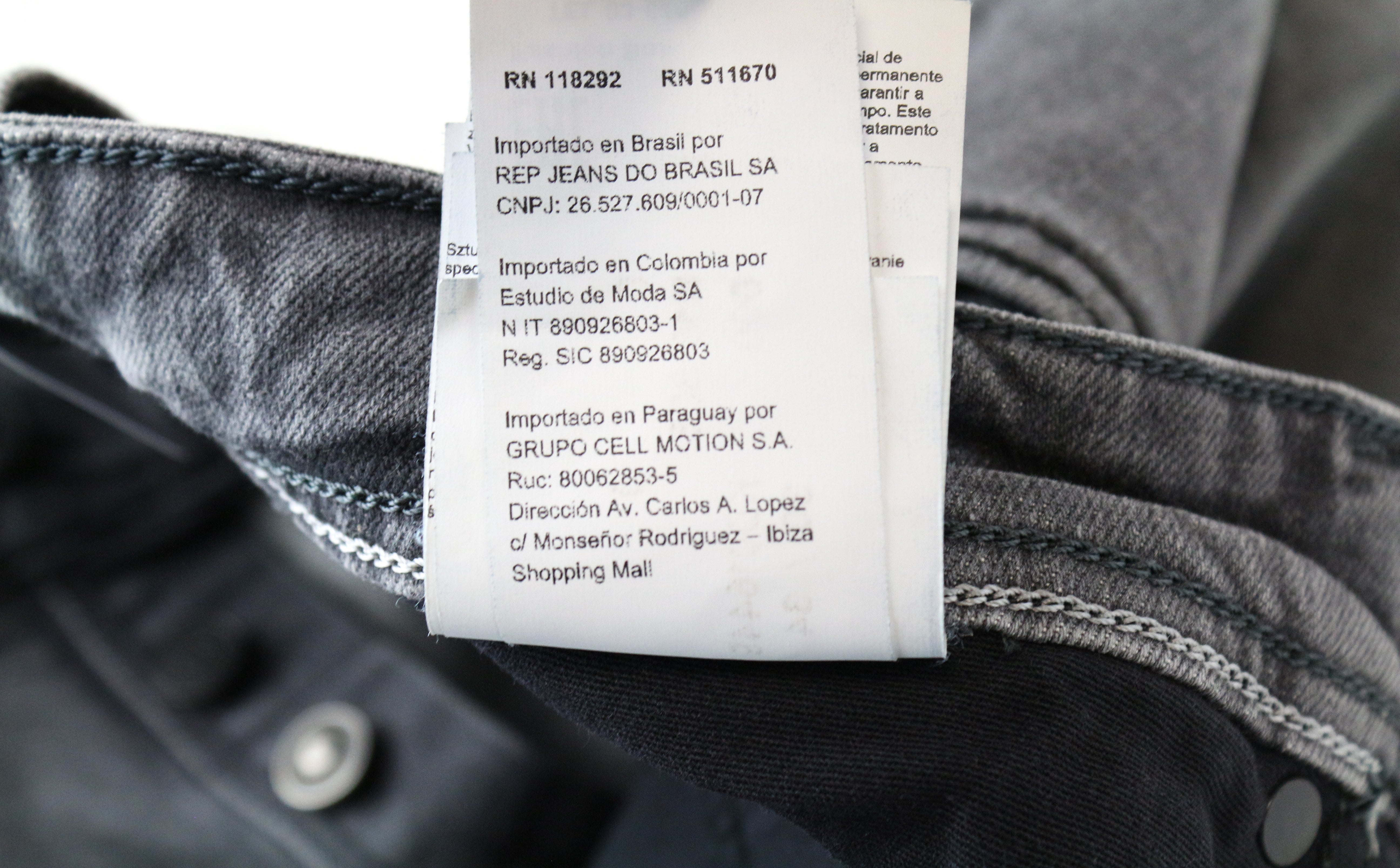 REPLAY Grover Men Jeans W30/L34 Selvedge Straight Grey Cotton Stretch Washed