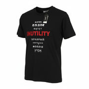 DIESEL T-Diegos-B6 Men T-Shirt S Black Tricot Stretchy Crew Neck Short Sleeved