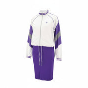 JOHN RICHMOND Women Set S Violet Long Sleeve Sweatshirt Zipper Knee-Length Skirt