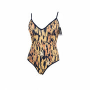 DIESEL Ufby-Kamhalas UW Body Women Bodysuit S Patterned Sleeveless Stretchy Logo