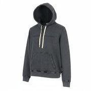 DIESEL S-Ginn-Hood-E1 Men Hoodie L Washed Grey Distress Hooded Kangaroo RRP195