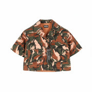 DIESEL C-Adara-Cmf Women Jacket S Short Sleeve Cropped Camouflage RRP175