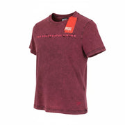DIESEL T-Reg-E4 Women T-Shirt M Burgundy Short Sleeve Crew Neck Washed RRP€125
