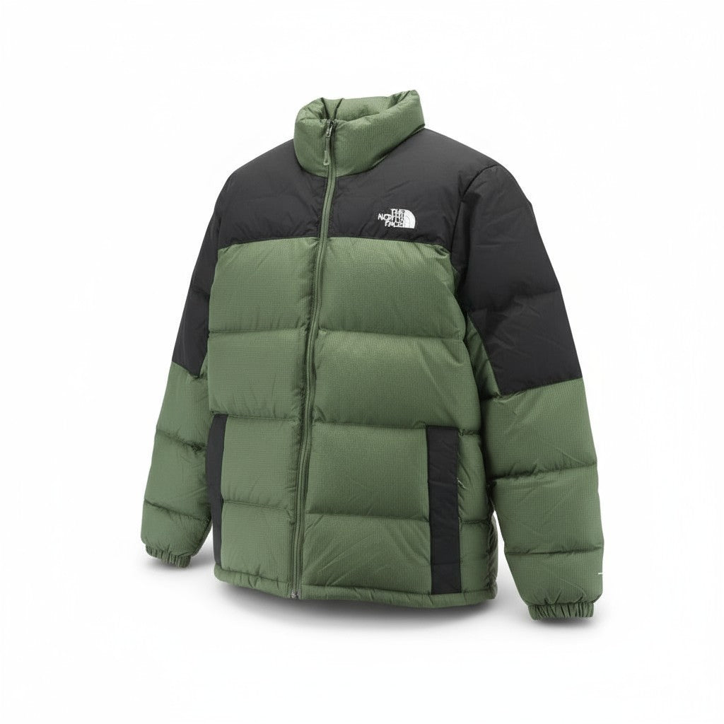 THE NORTH FACE Diablo vyriška striukė M, žalia, 700 pūkinė, su užtrauktuku ir izoliuotu logotipu. 