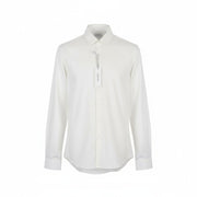 CALVIN KLEIN Structure Solid Slim Men Formal Shirt 38 M White Button-Up Spread