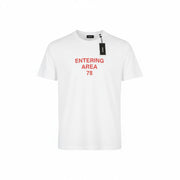 DIESEL T-Diegos-K25 Men T-Shirt L White Short Sleeve Crew Collar Tricot