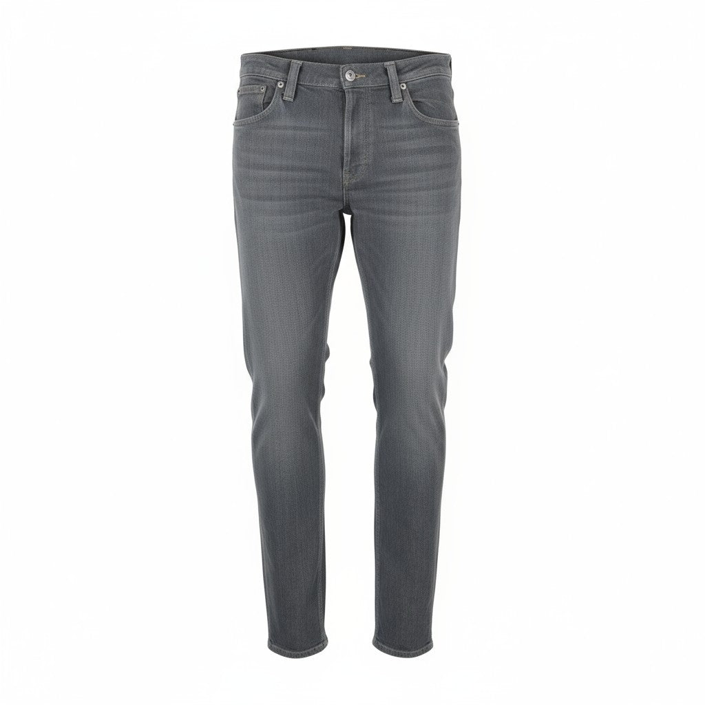 NUDIE JEANS Tight Long John Men Jeans W31/L32 Organic Charcoal Slim Fit Faded