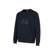 DIESEL S-Gir-Crewneck Tone On Tone Men Sweatshirt L Blue Pullover RRP110