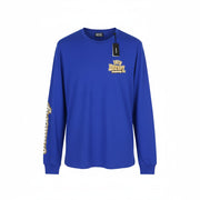 DIESEL T-Diegos-LS-K27 Men T-Shirt L Mid Blue Pullover Crew Neck Long Sleeve