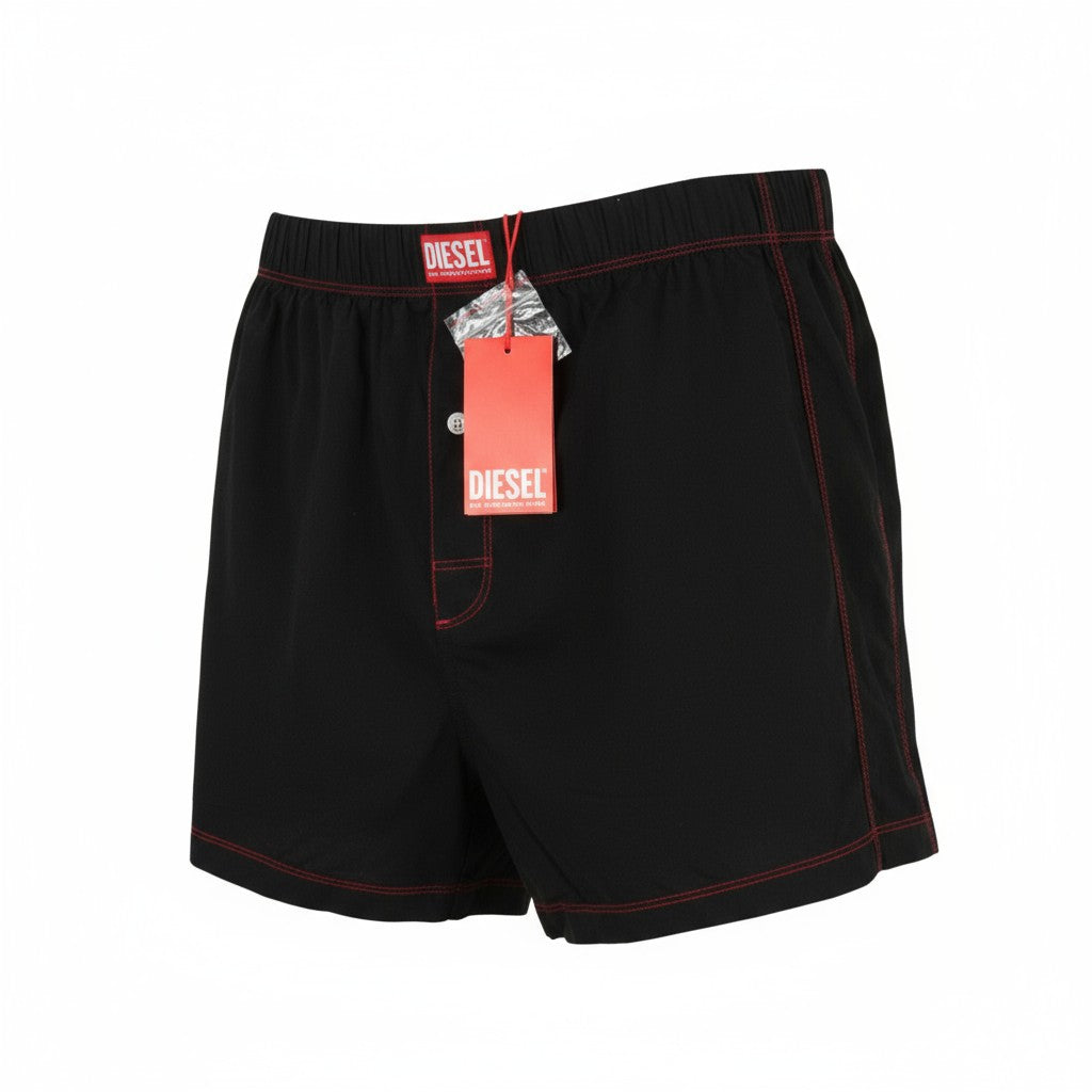 DIESEL Uubx-Stark Men's Underwear L Boxer Elastic Waist Logo All Seasons Black