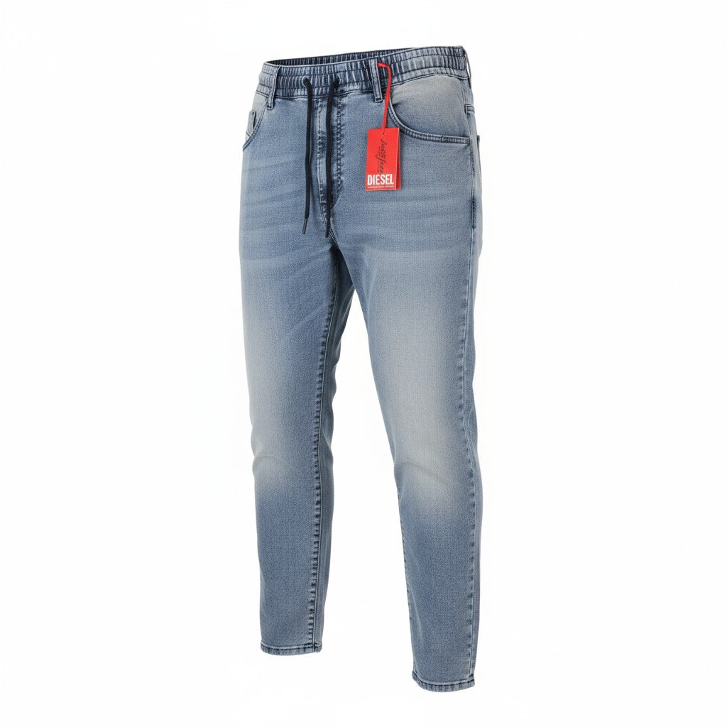 DIESEL D-Krooley Jogg 068DU Men Jeans W38/L32 Drawstring Waist Blue RRP295