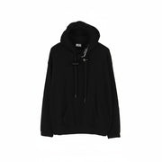 DIESEL S-Balirib Men Hoodie M Black Kangaroo Pocket Hooded Long Sleeve RRP175