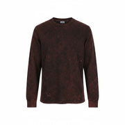 DIESEL T-Glyn Mens T-Shirt M Long Sleeved Acid Wash Effect Crew Neck  RRP125