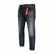 DIESEL Thommer-X 0096U Mens Jeans W40/L32 Blue Washed Distress Slim  Zip Fly