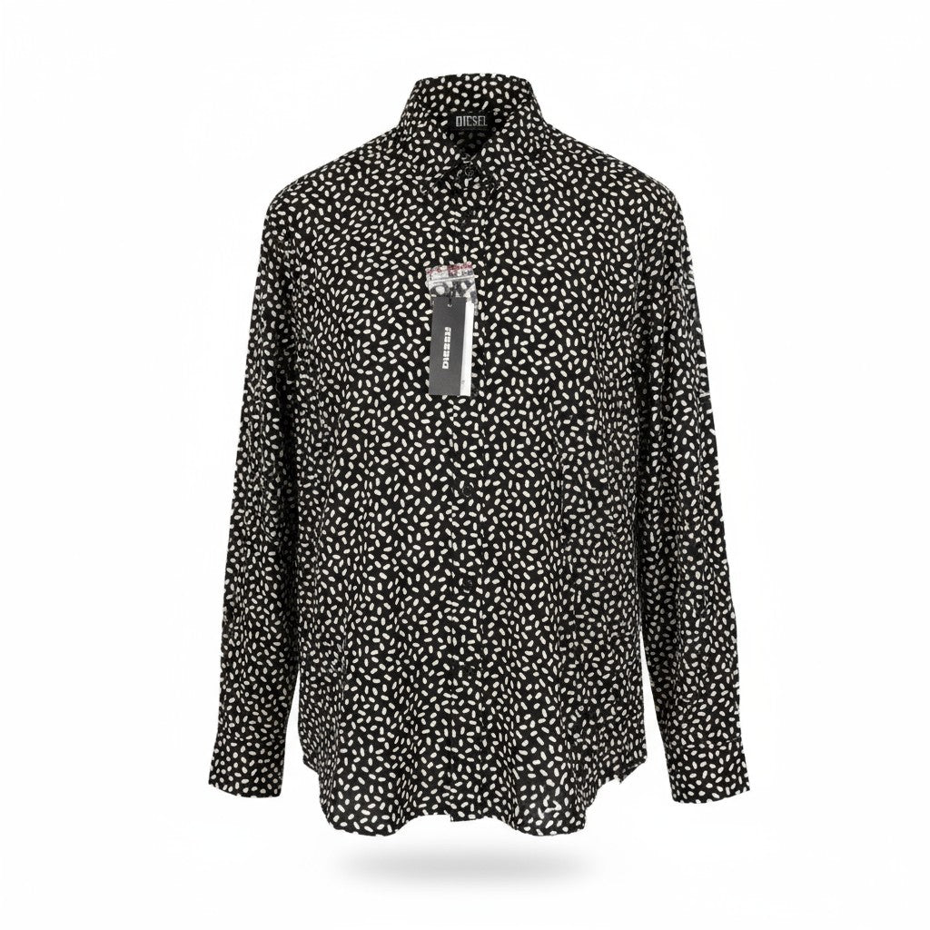 DIESEL S-Riley-Pills Mens Shirt M  Patterned Button Up Spread Neck RRP110