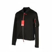 DIESEL T-Opuntia Women Jacket L Black Full Zip Pocket Bomber RRP€250