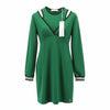 Green Polyester Dress