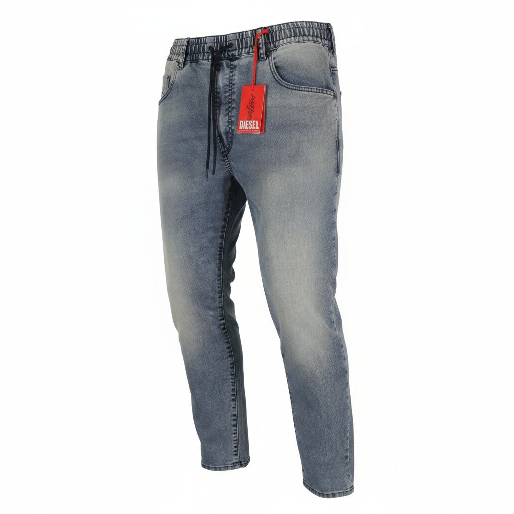 DIESEL D-Krooley Jogg 068DU Men Jeans W32/L32 Drawstring Waist Blue RRP295