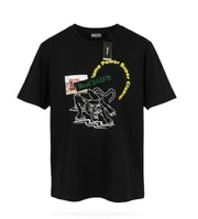 DIESEL T-Just-B60 Men T-Shirt S Black Short Sleeve Crew Neck Tricot Patterned