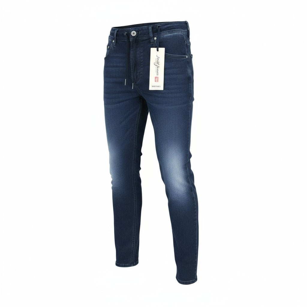 DIESEL Krooley-NE 0687D W28 Men Jeans Sweat Jogg Tapered Contrasting Blue Denim