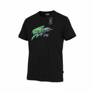 DIESEL T-Diegos-B13 Men T-Shirt S Black Tricot Stretch Crew Collar Short Sleeve