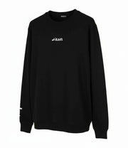 DIESEL T-Just-LS-Slits-B53 Men T-Shirt L Black Pullover Crew Collar