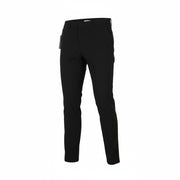 PT TORINO Lamda Men Trousers 52 W33 Black Chino Unfinished Hem Slim Fit Zipper