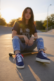 DIESEL S-Sinna Low Men Sneakers EU41 Blue Cow Leather Low Top RRP€160 Trainers