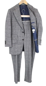 SUITSUPPLY Havana Men's Suit UK36S Wool Cashmere Checked Slim 2-Piece
