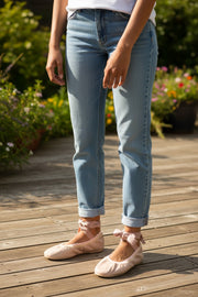 SWEATY BETTY Women Shoes EU41 Pink Prima Stretch Ballet Dance Flats