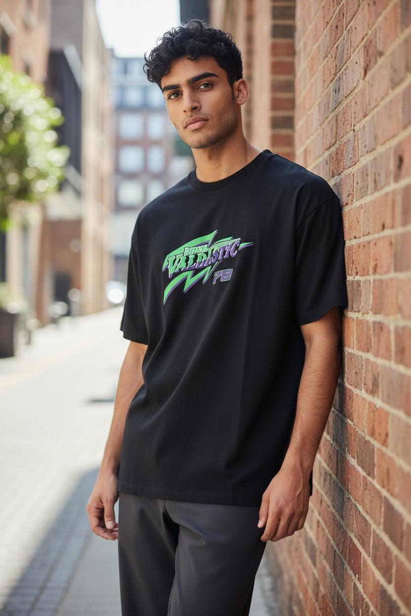 DIESEL T-Diegos-B13 Men T-Shirt S Black Tricot Stretch Crew Collar Short Sleeve