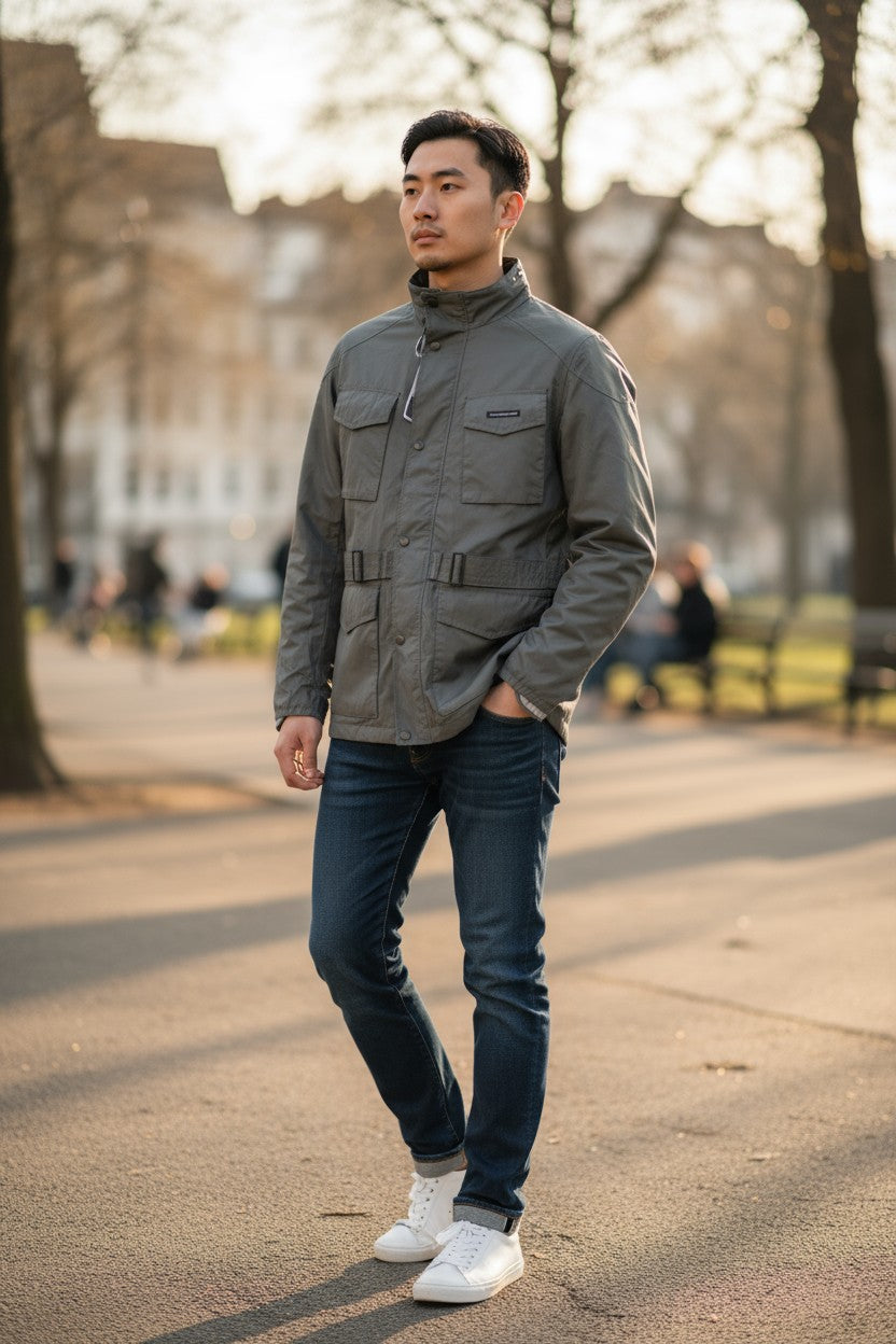 TUCANO URBANO New Tucanji Men's Jacket IT48 Grey MotoWindbreaker Breathable