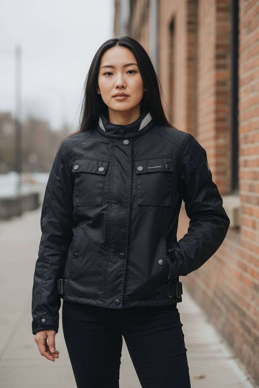 TUCANO URBANO Tina Women Jacket IT 38 Black Breathable Windproof Waterpoof