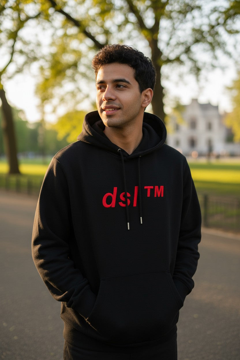 DIESEL S-Girk-Hood-B4 Men Hoodie S Black Pullover Kangaroo Oversized RRP150