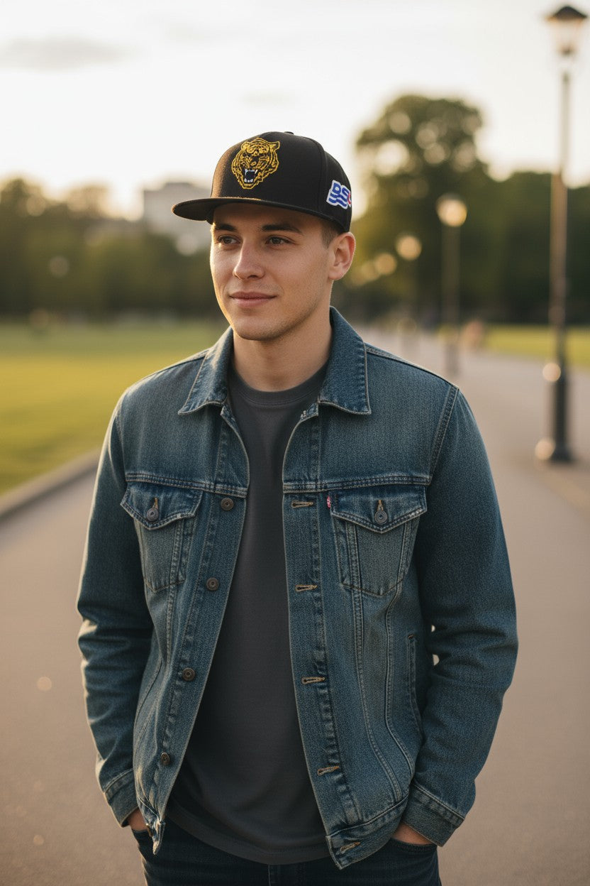 DIESEL C-Vintery Men's Cap OS Black Snapback Wool Blend Embroidered Logo Unisex